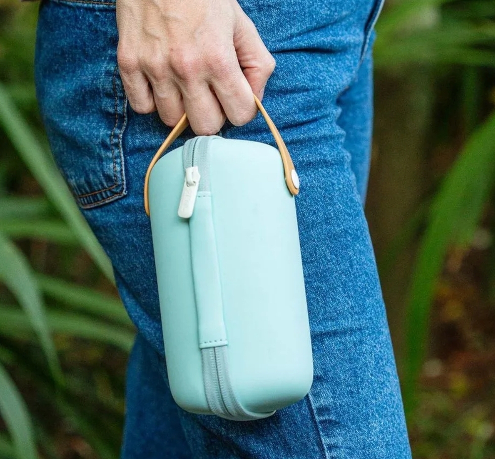 ZENS Tritan Travel Tea Set TEA MAKER Aqua Blue New in Box - Picture 2 of 7